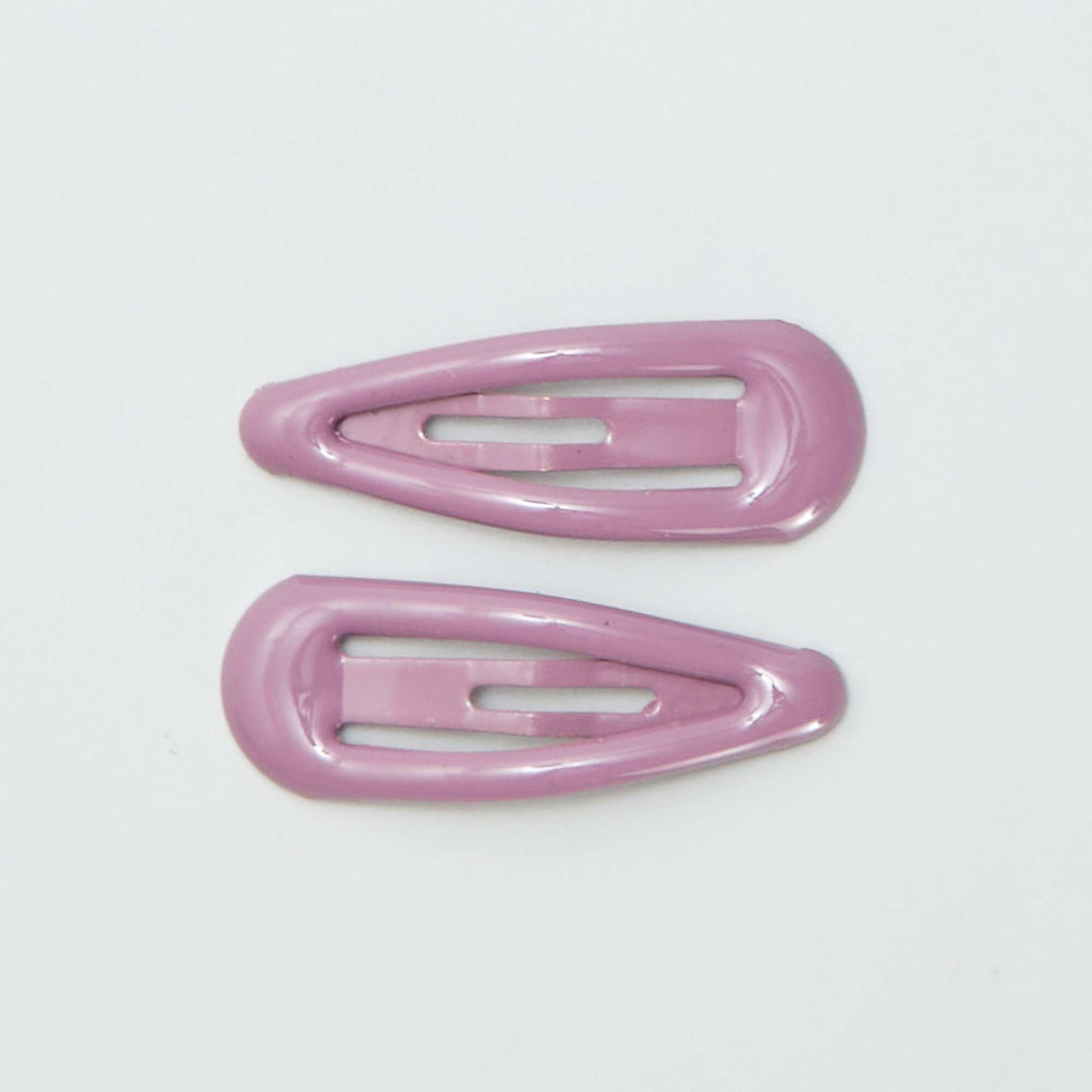 Pack of 8 mini snap hair slides PINK