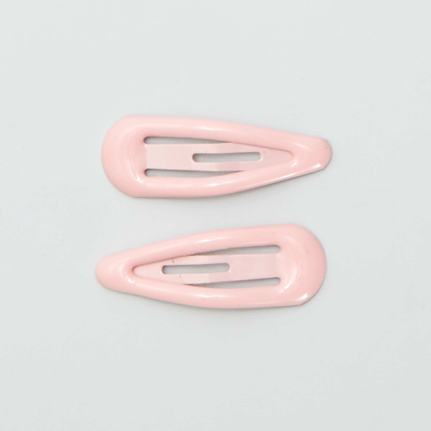 Pack of 8 mini snap hair slides PINK