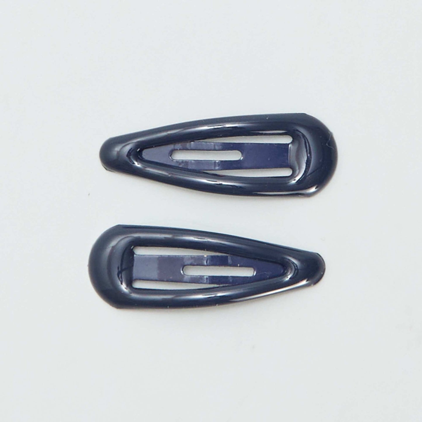 Pack of 8 mini snap hair slides BLUE