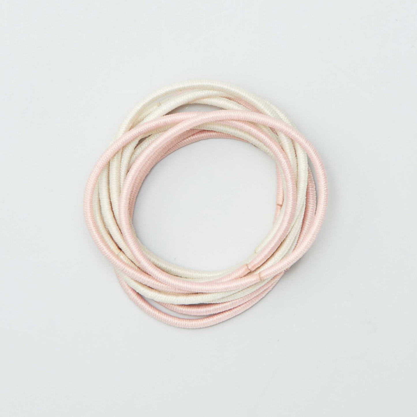 Pack of 20 thin elasticated hair bands PINK