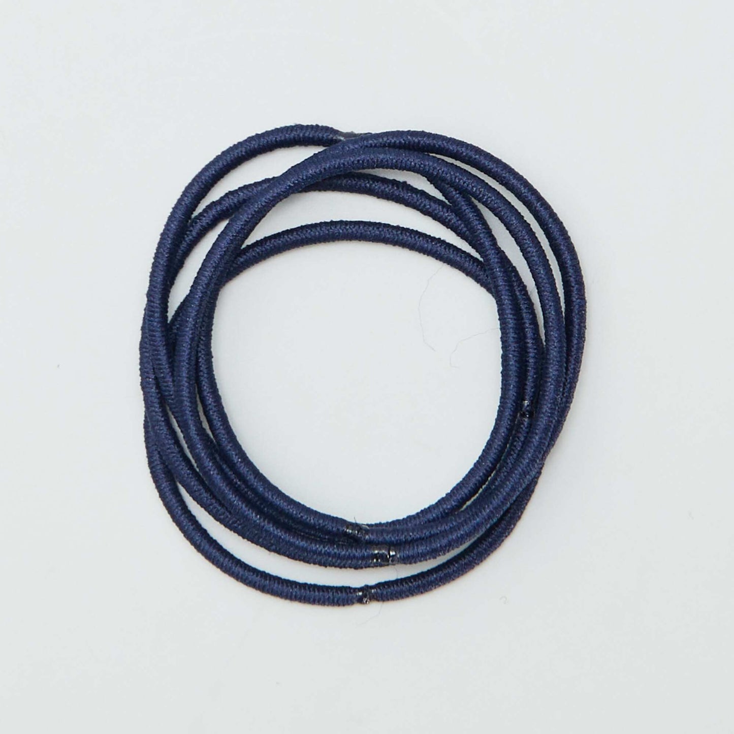 Pack of 20 thin elasticated hair bands BLUE