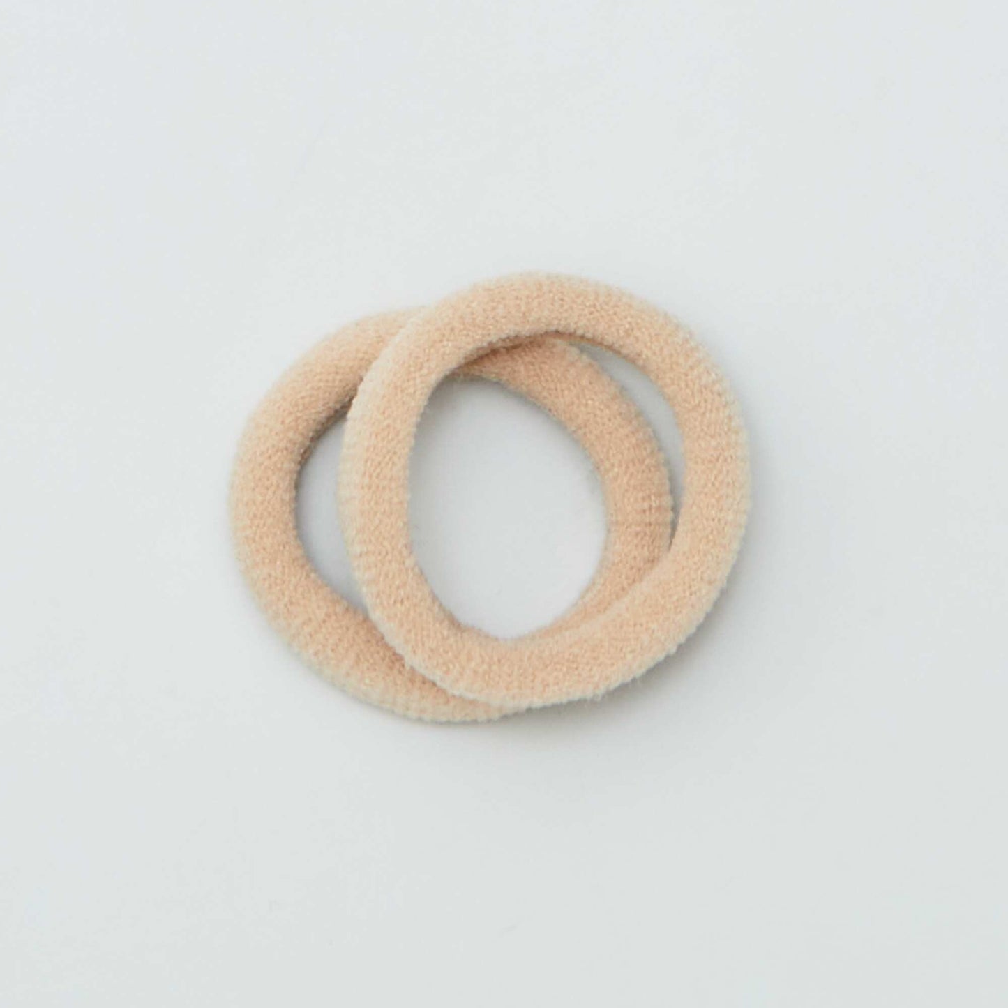 Pack of 10 foam hair elastics BROWN