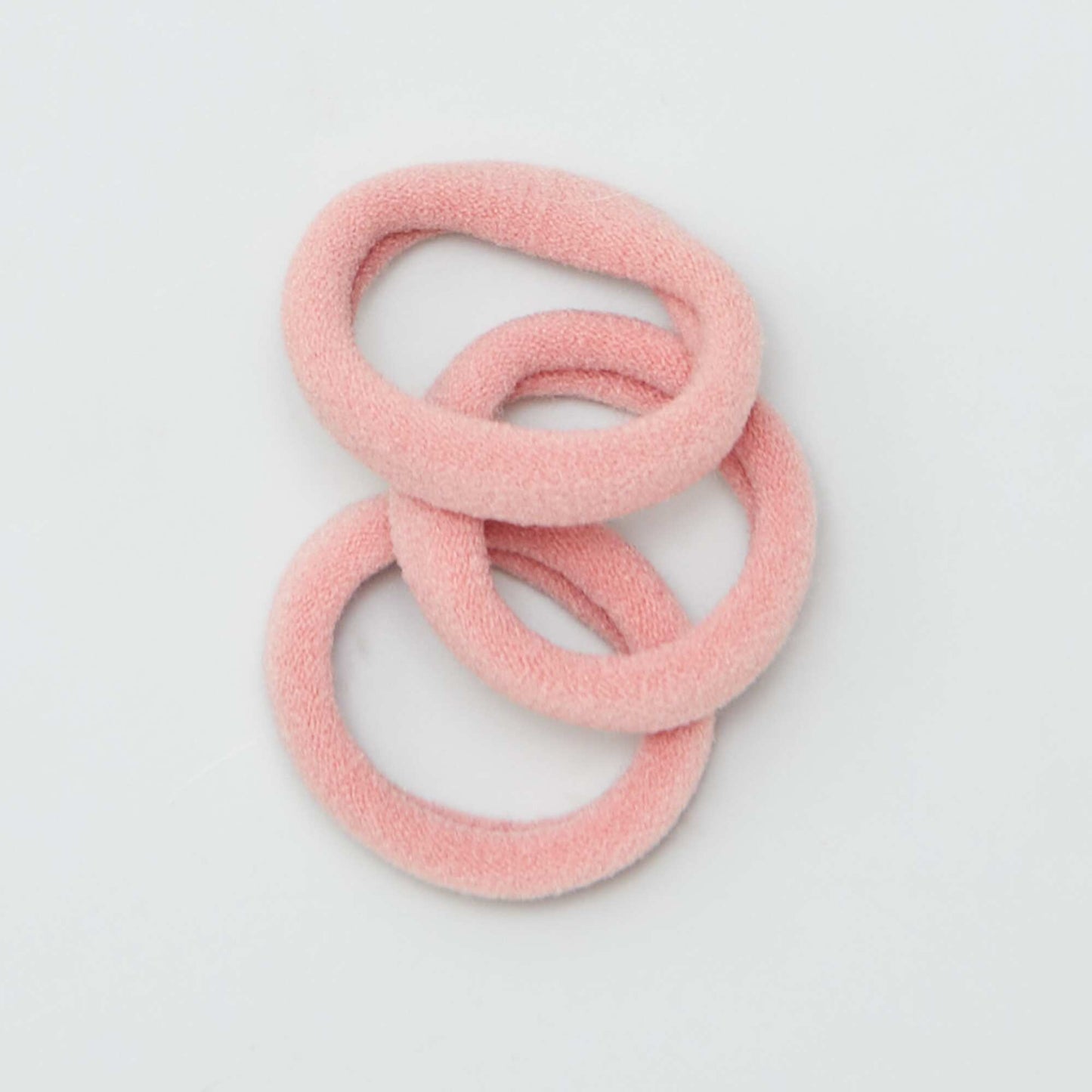 Pack of 10 foam hair elastics PINK