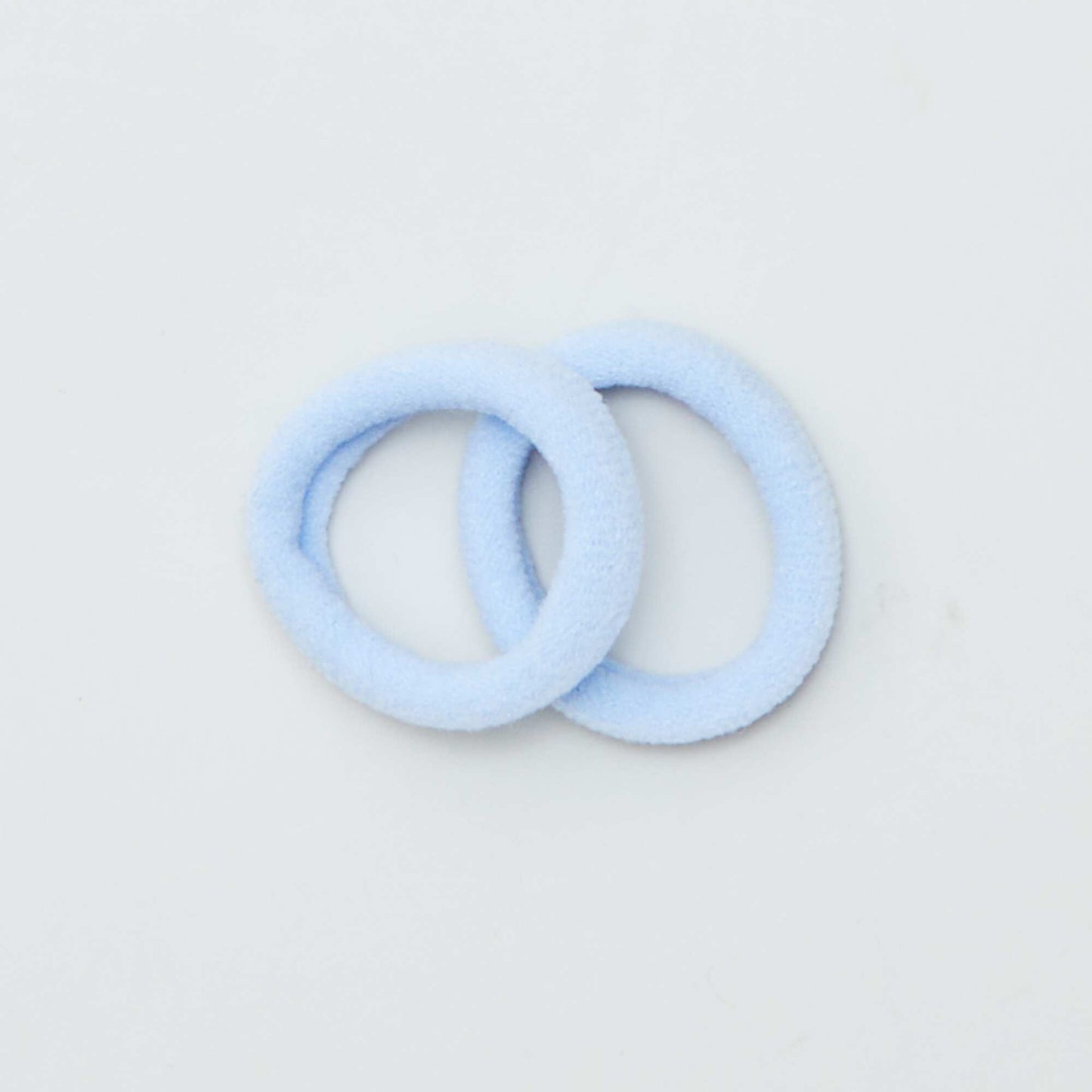 Pack of 10 foam hair elastics BLUE