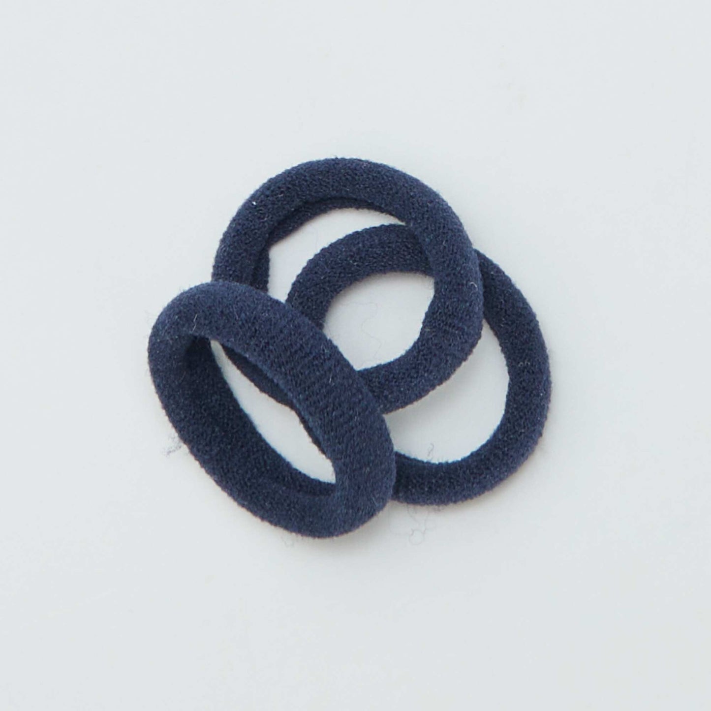 Pack of 10 foam hair elastics BLUE