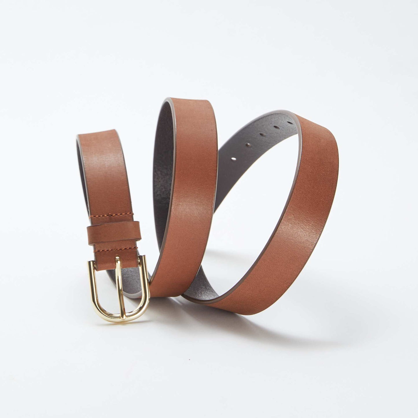 Leather belt BROWN