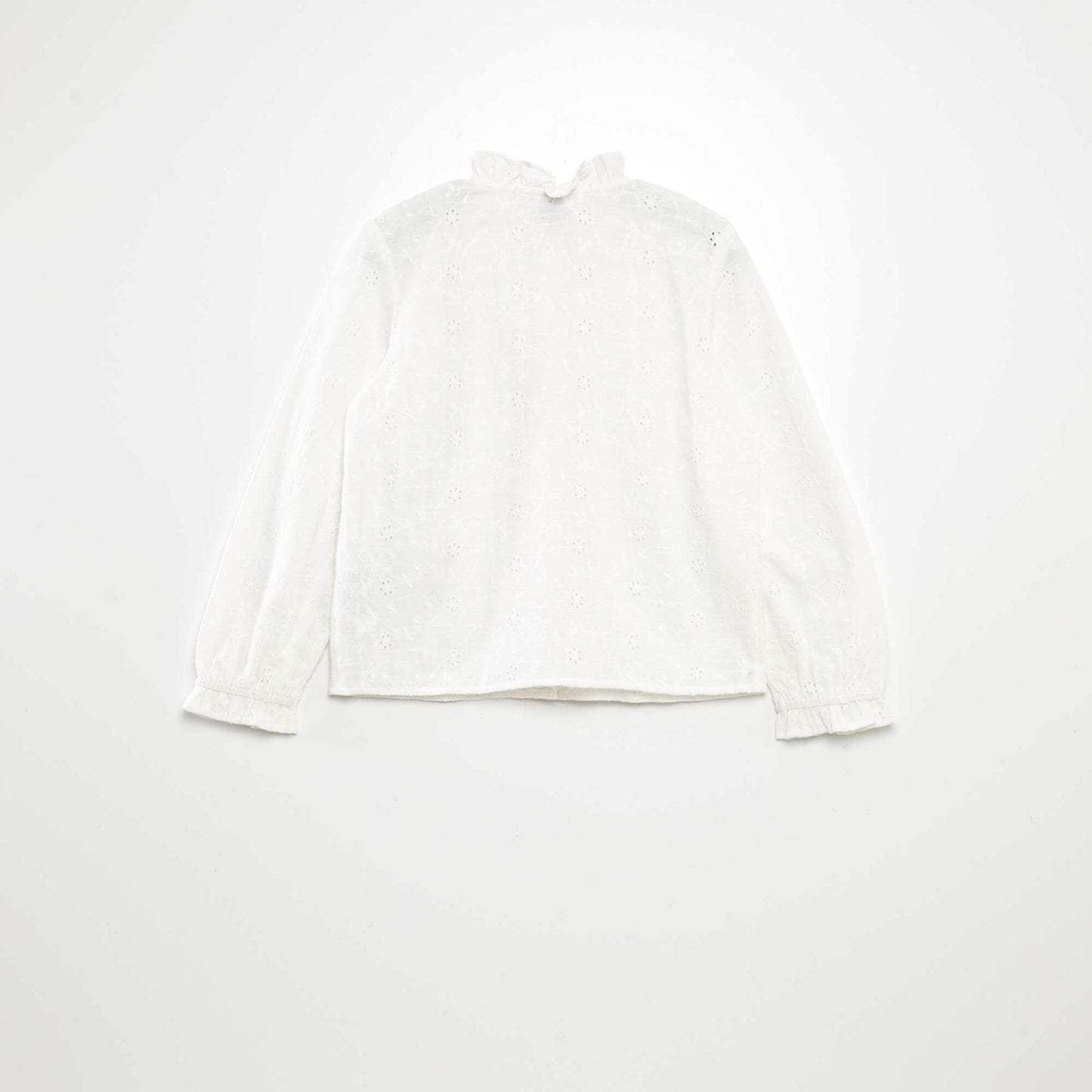 Broderie anglaise blouse WHITE