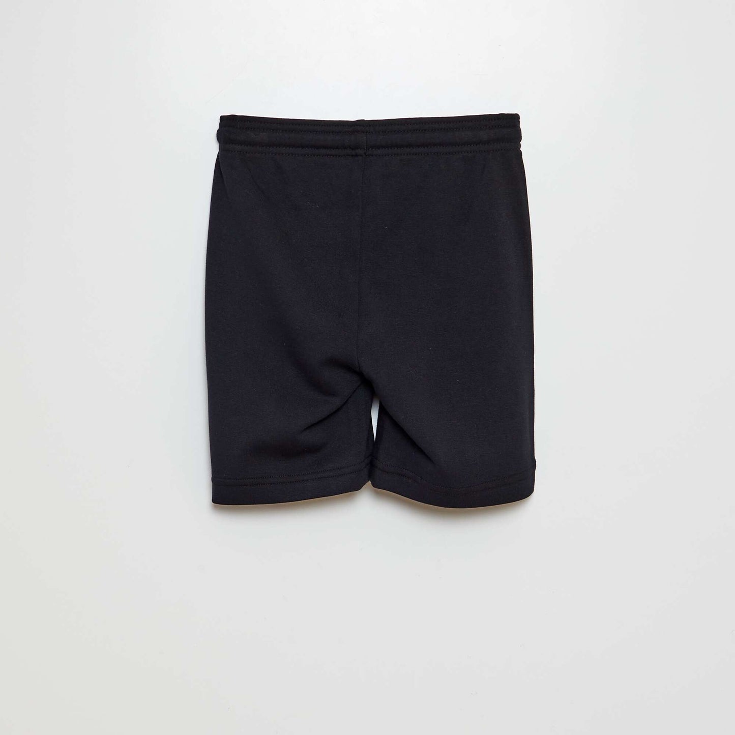 Lightweight sweatshirt fabric shorts black