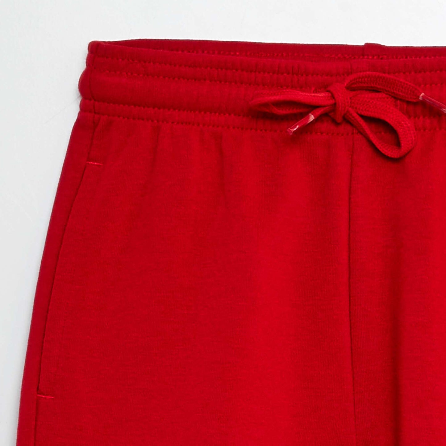 Lightweight sweatshirt fabric shorts RED