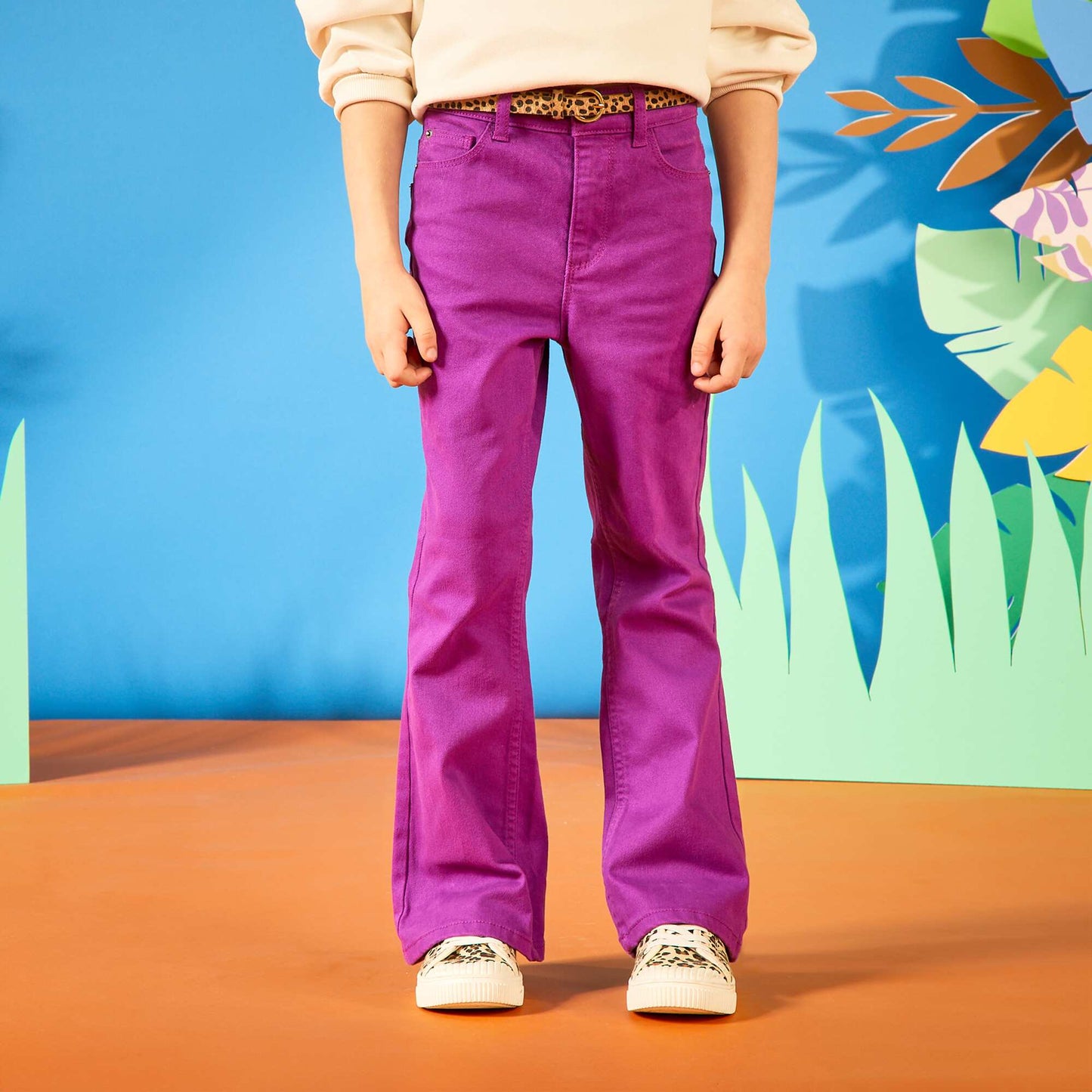 Flared/bootcut jeans PURPLE