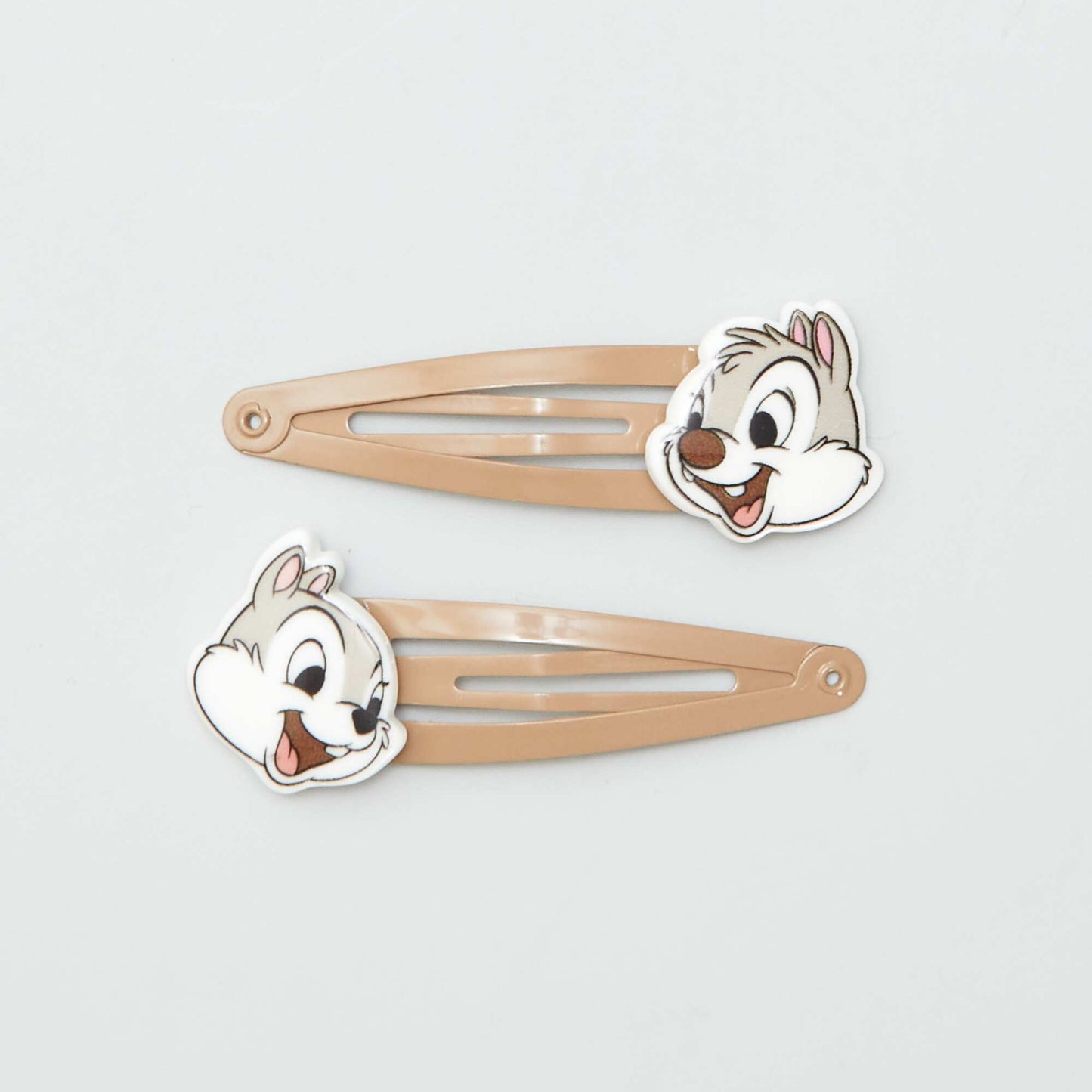 Pack of 2 Chip 'n' Dale scrunchies and 4 hair clips BROWN