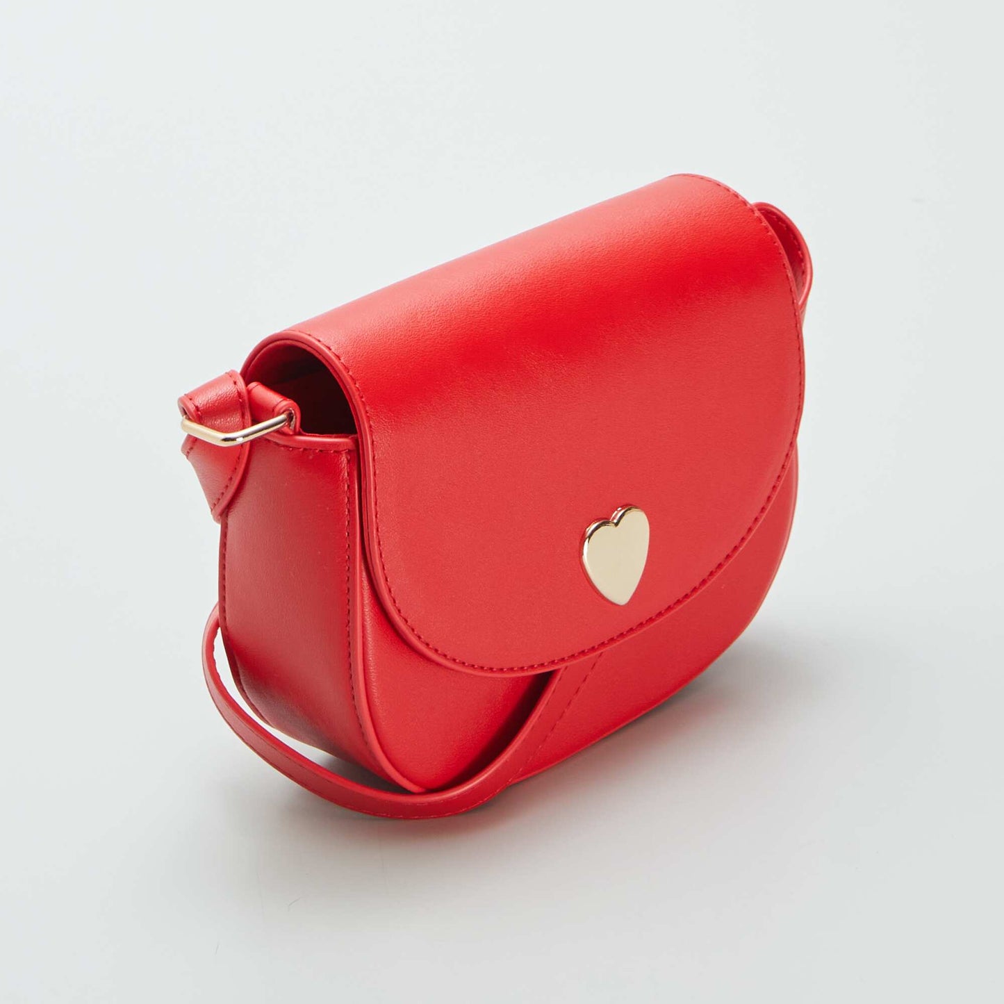 Synthetic shoulder bag RED