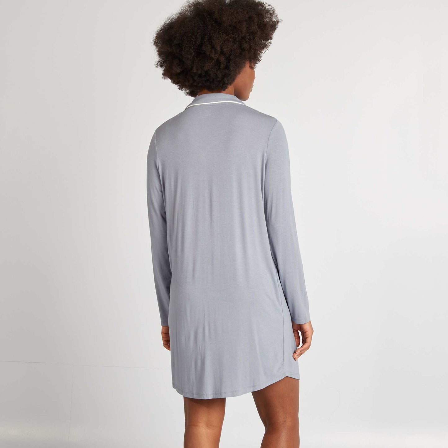 Button-up nightshirt BLUE