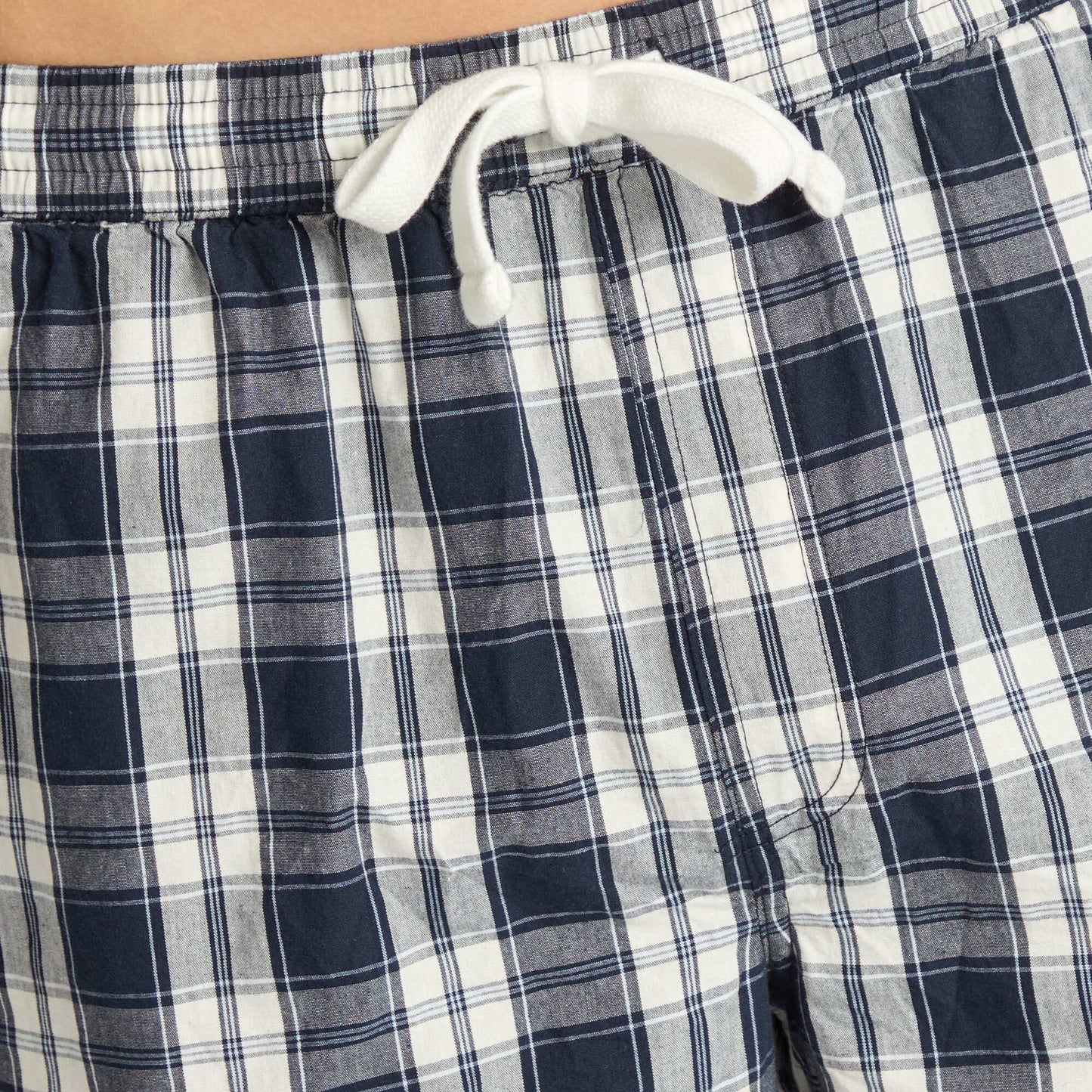 Short poplin pyjamas - 2-piece set BLUE