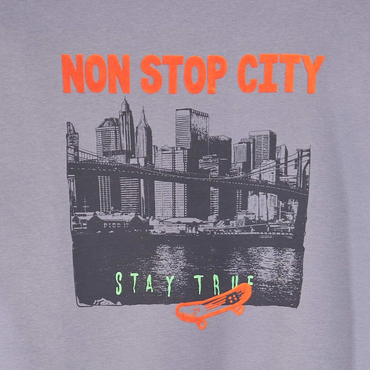 'New York' sweatshirt GREY