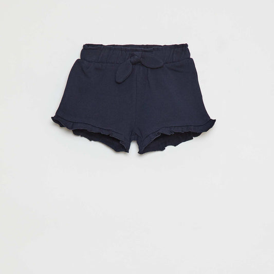 Lightweight sweatshirt fabric shorts BLUE