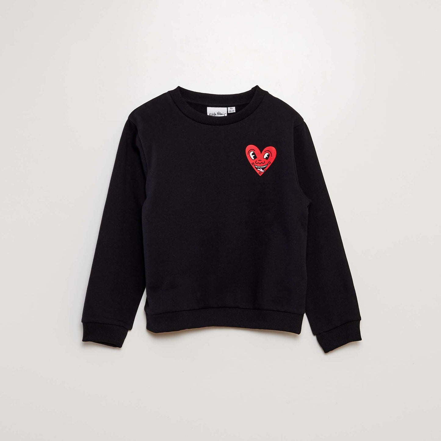 Keith Haring sweatshirt - Valentine's Day BLACK