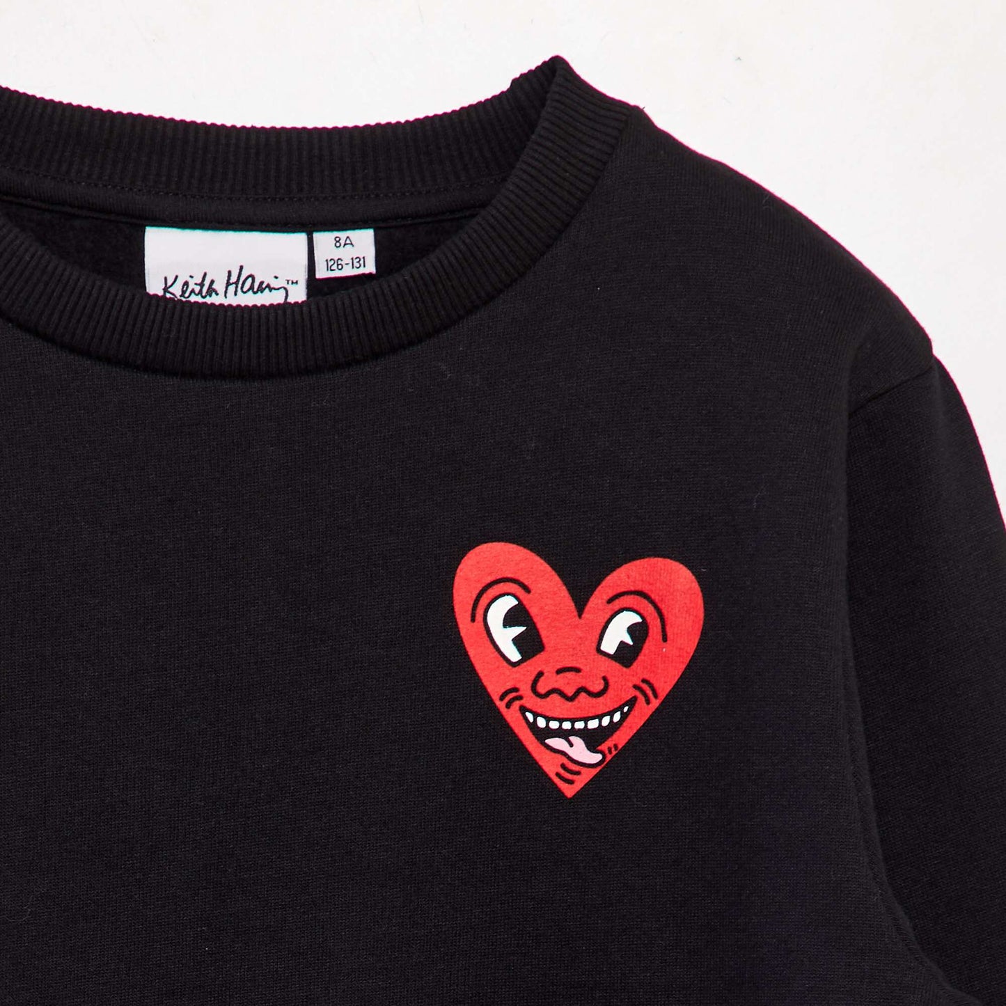 Keith Haring sweatshirt - Valentine's Day BLACK