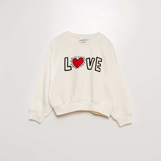 Keith Haring sweatshirt - Valentine's Day WHITE