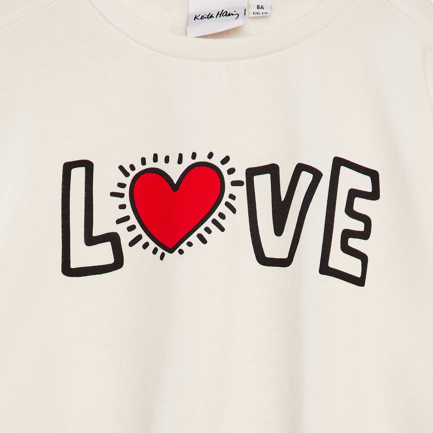 Keith Haring sweatshirt - Valentine's Day WHITE