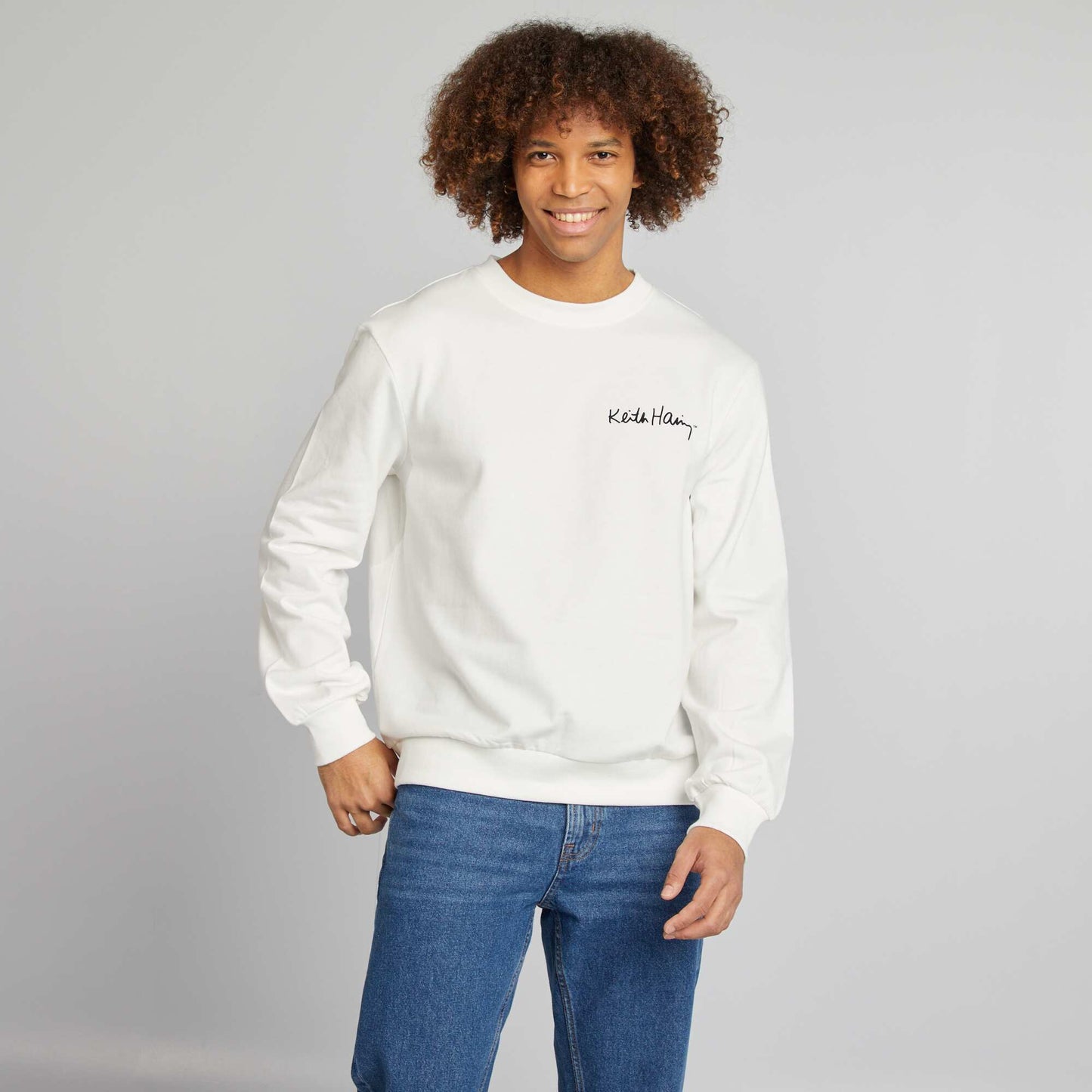 Keith Haring sweatshirt - Valentine's Day WHITE