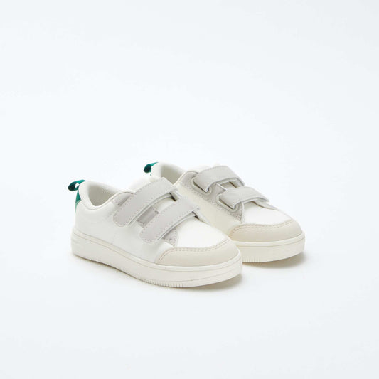 Low-top Velcro trainers WHITE