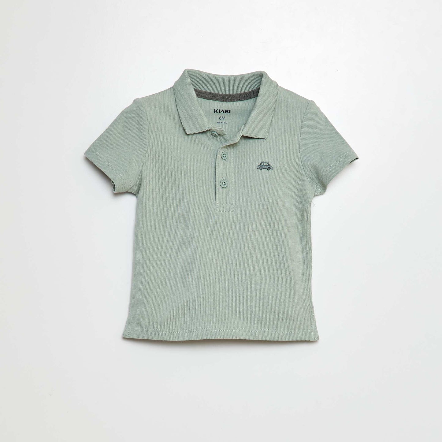 Cotton piqué polo shirt GREEN