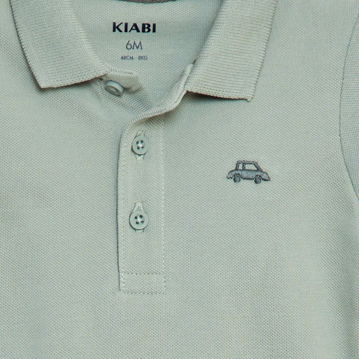 Cotton piqué polo shirt GREEN