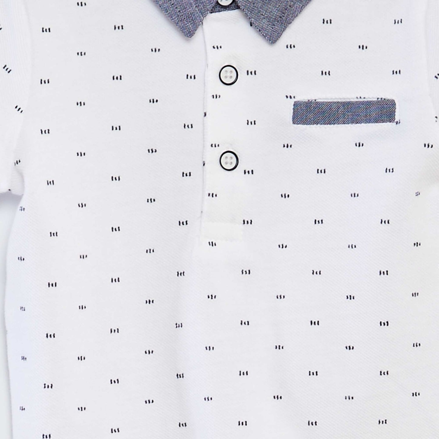 Cotton piqué polo shirt WHITE