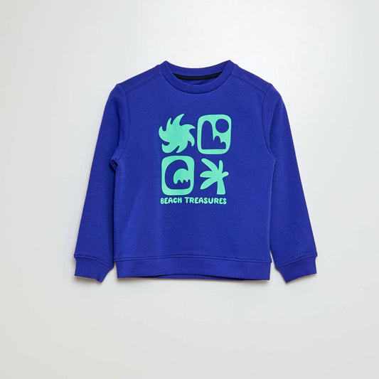 French terry sweatshirt BLUE