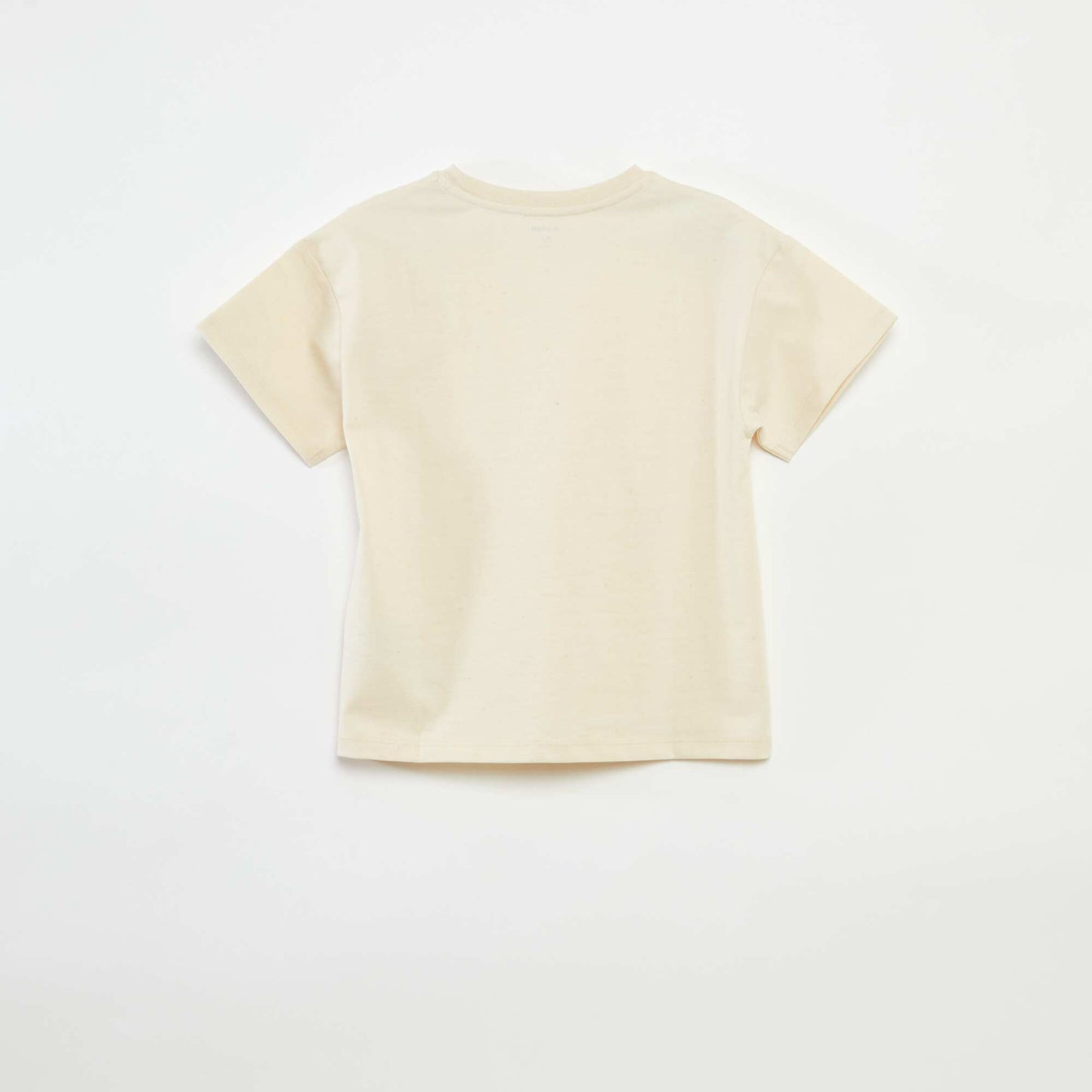 Premium cotton T-shirt BEIGE