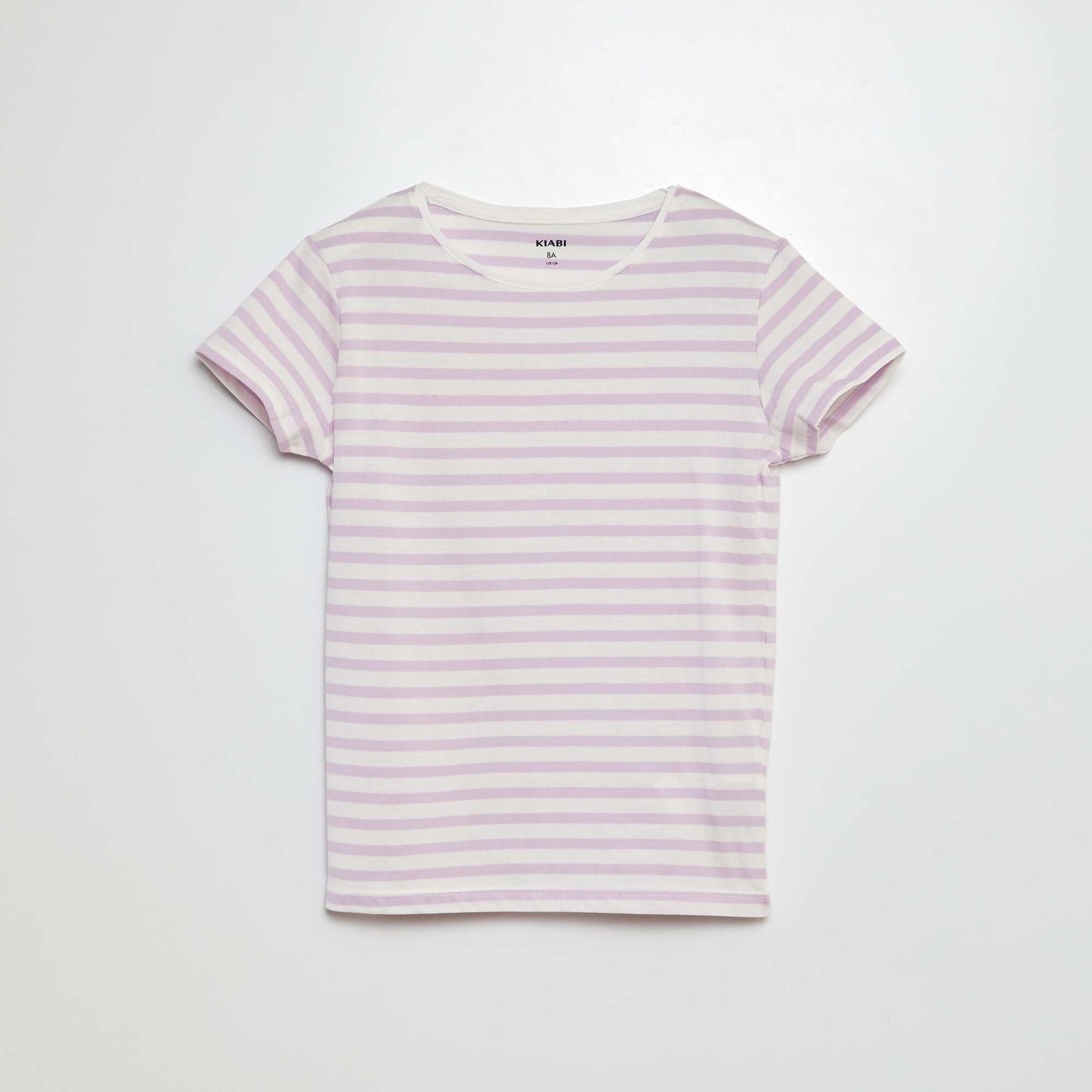 Short-sleeved striped T-shirt WHITE
