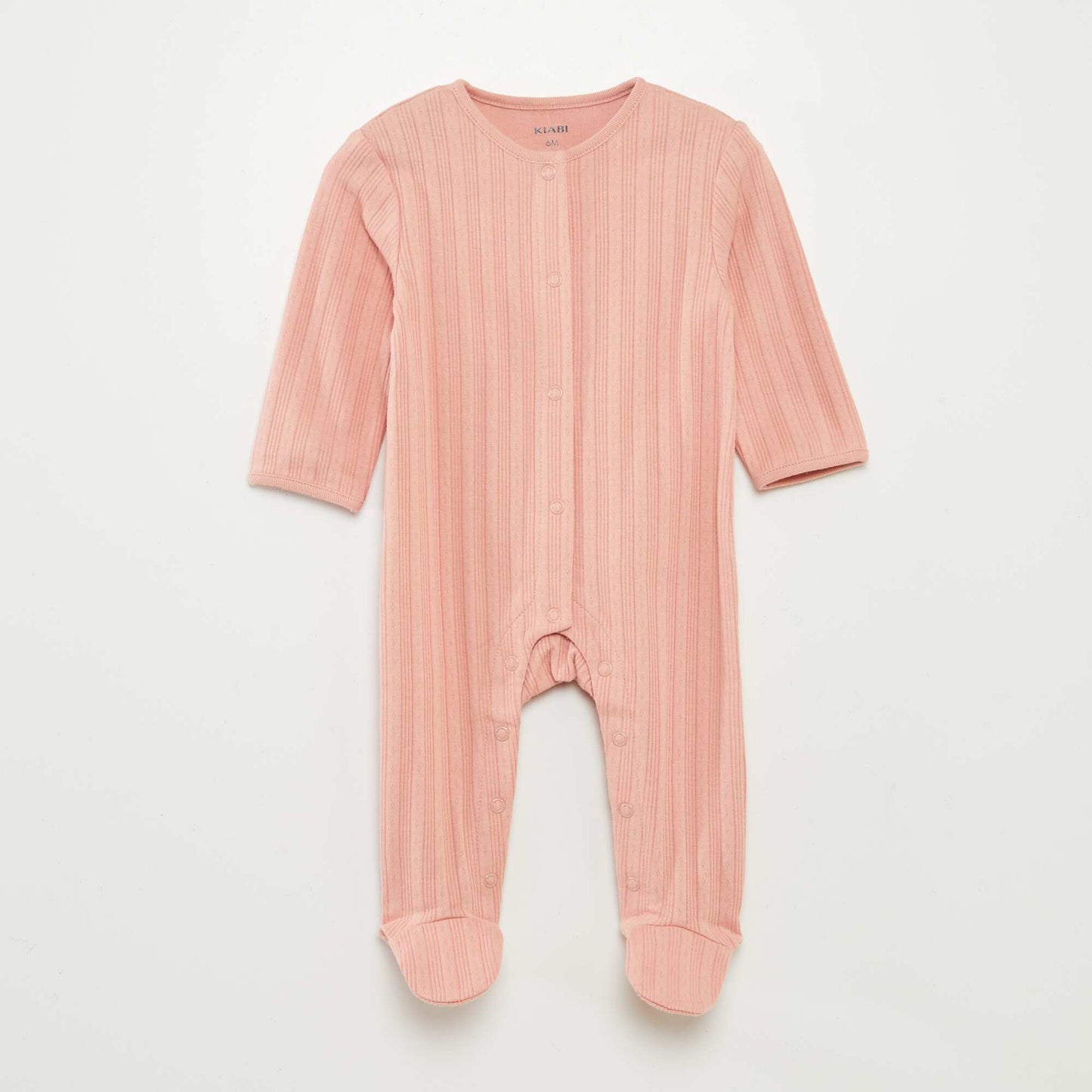 Pack of 2 sleepsuits with feet. PINK