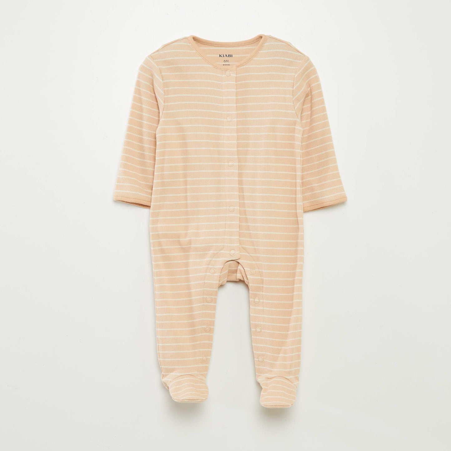 Pack of 2 sleepsuits with feet. BROWN