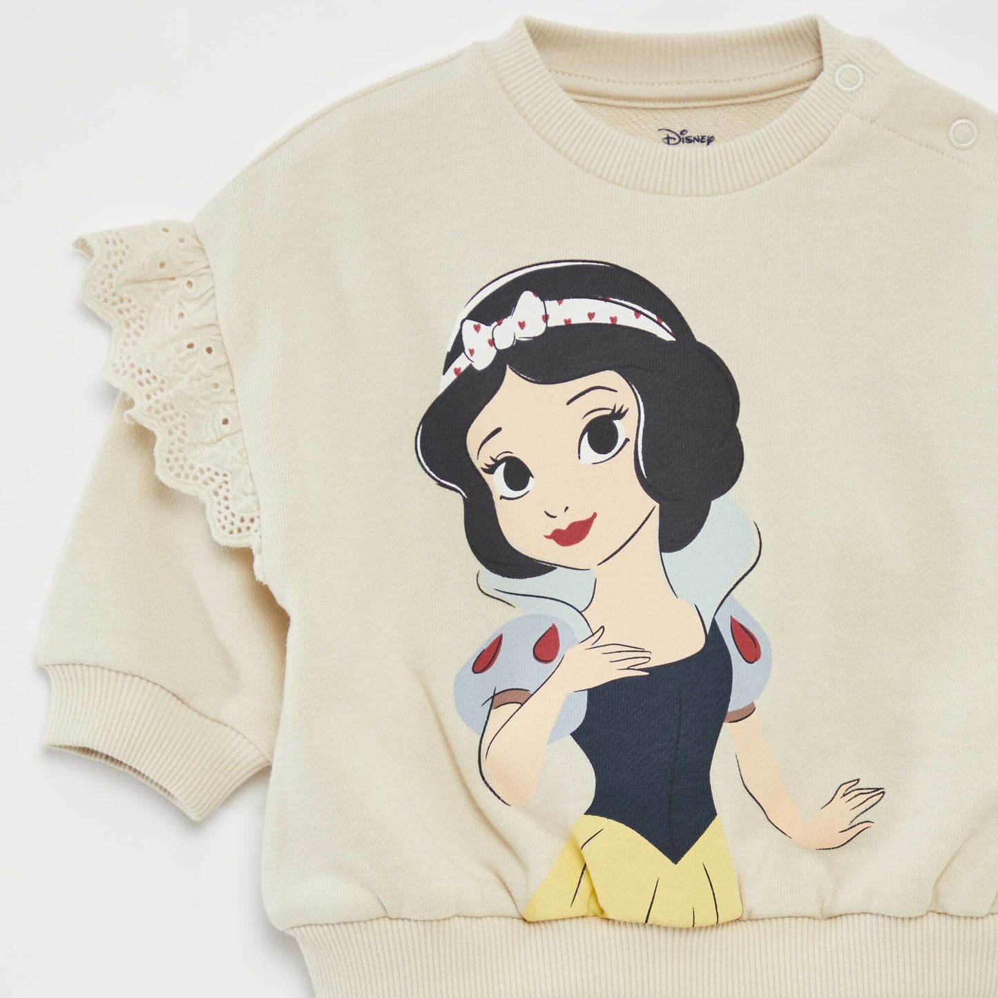 Disney Marie-ის მაისური სახელოებზე ღეროებით თეთრი