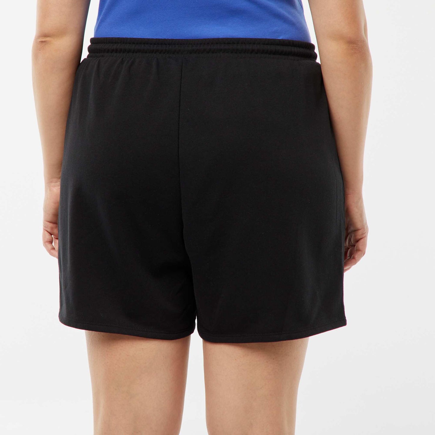 Lightweight sweatshirt fabric shorts BLACK