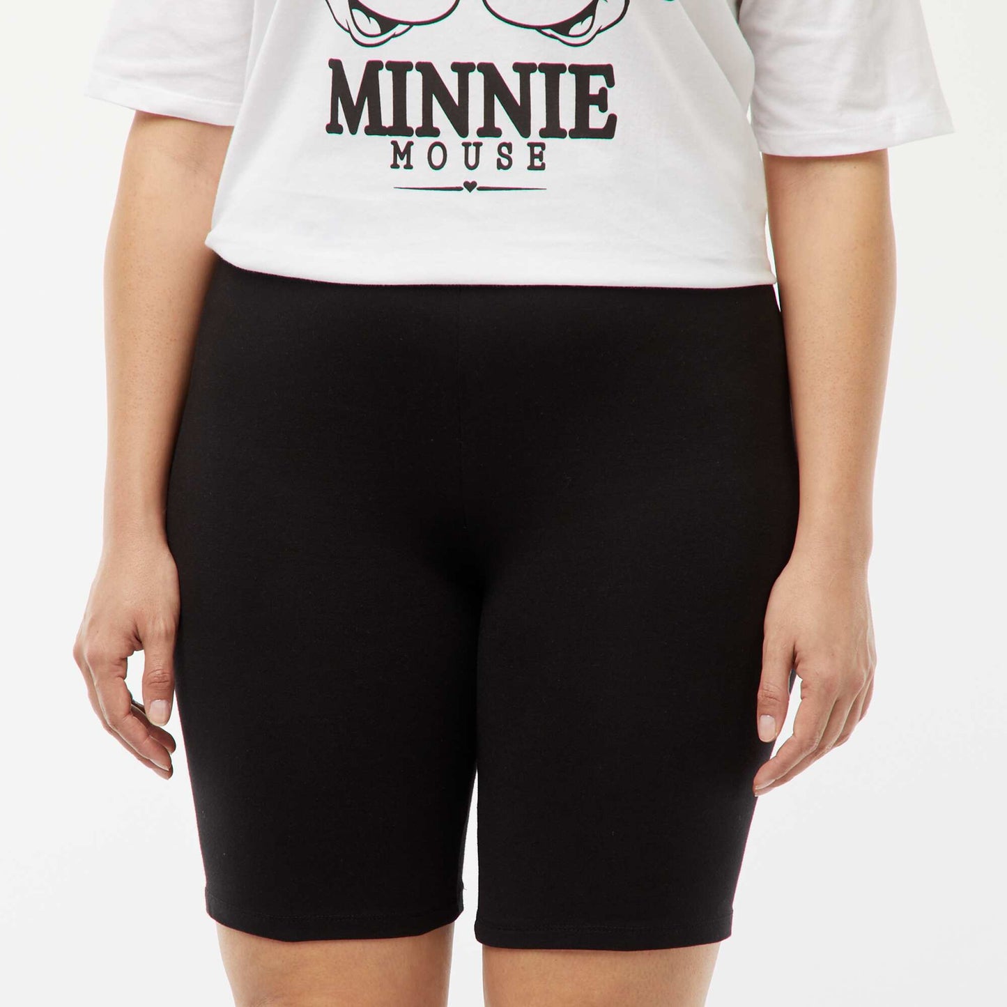 Stretch jersey shorts BLACK