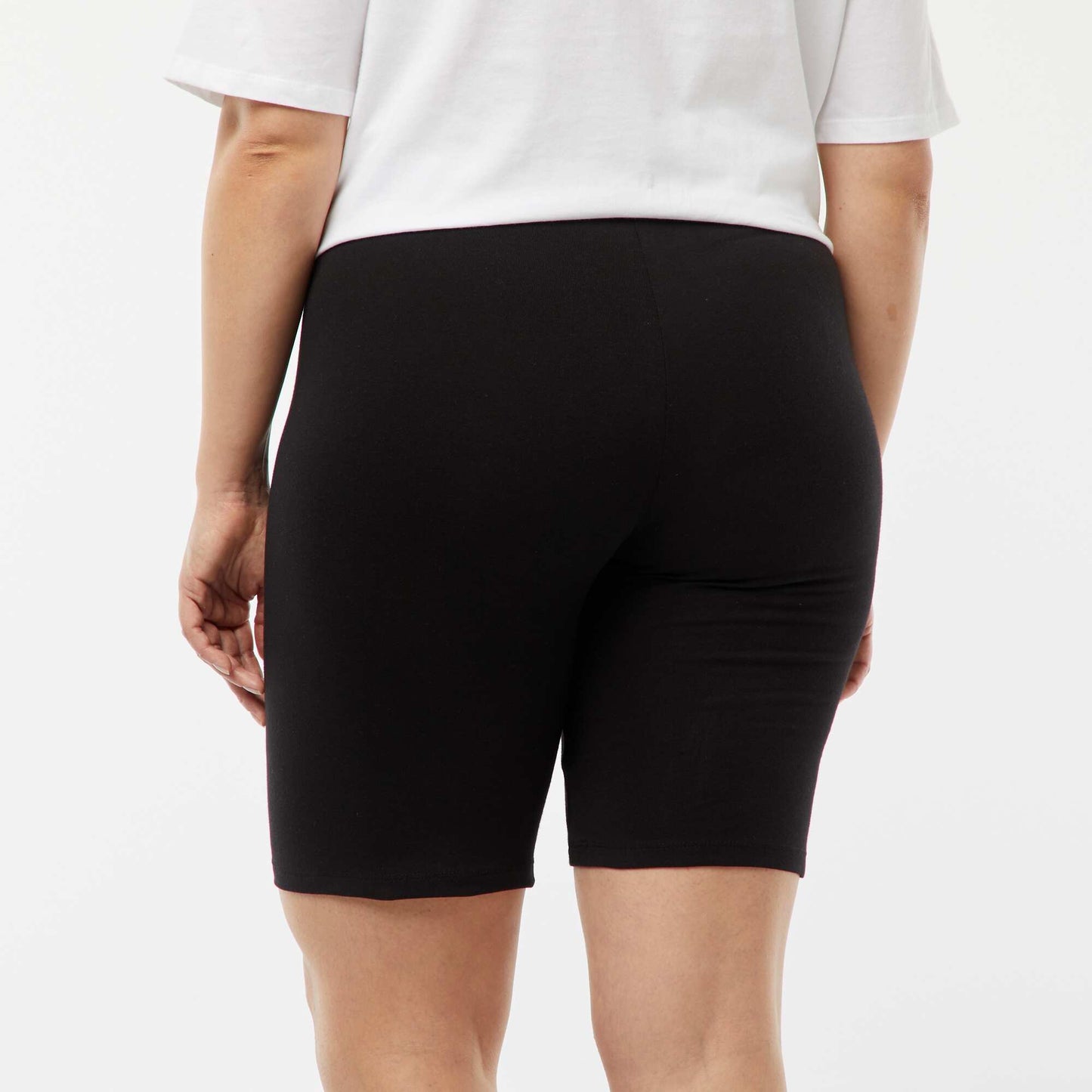 Stretch jersey shorts BLACK