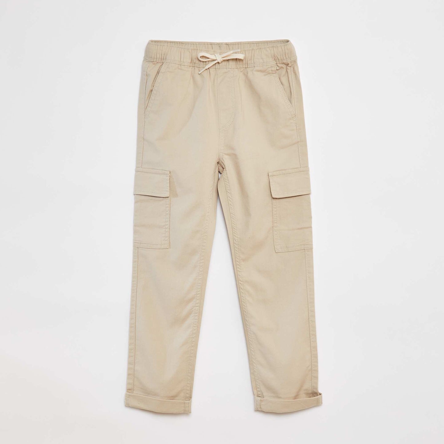 Plain multi-pocket trousers BEIGE