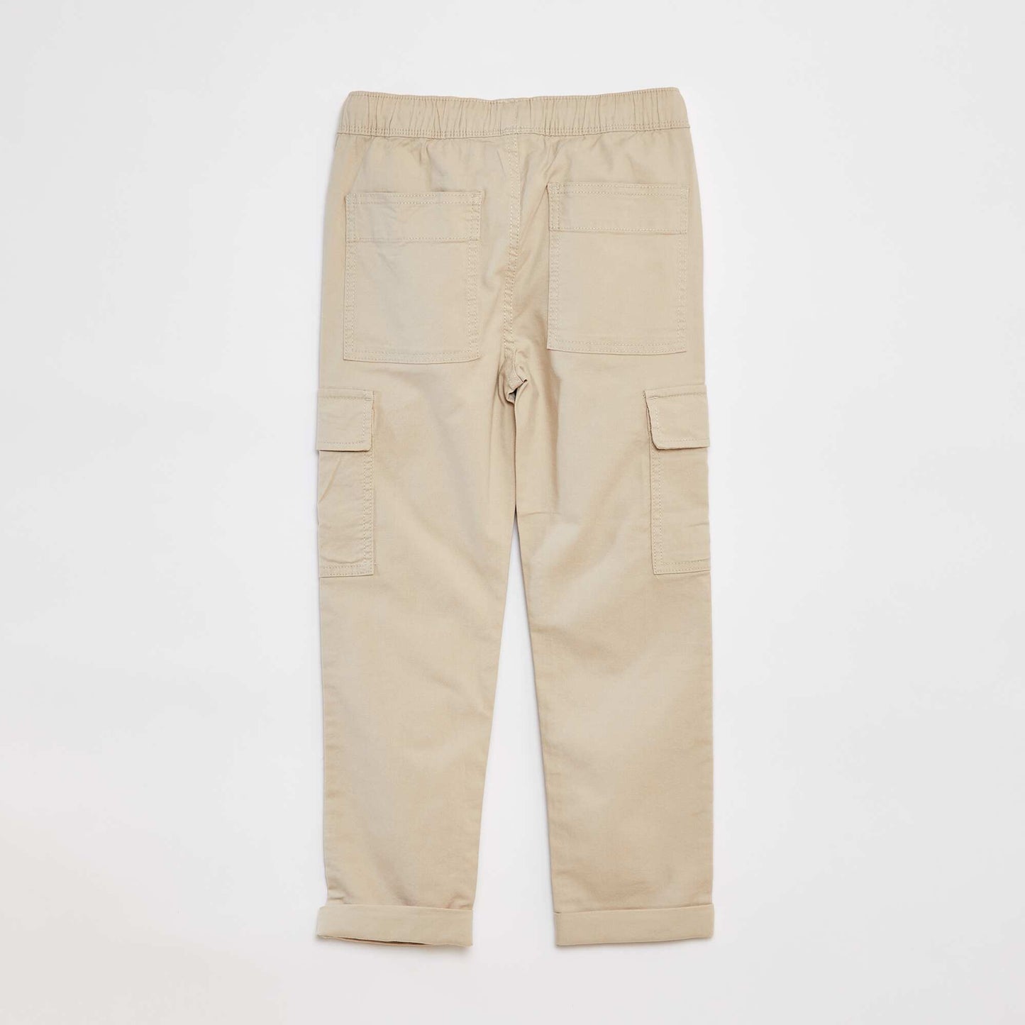 Plain multi-pocket trousers BEIGE