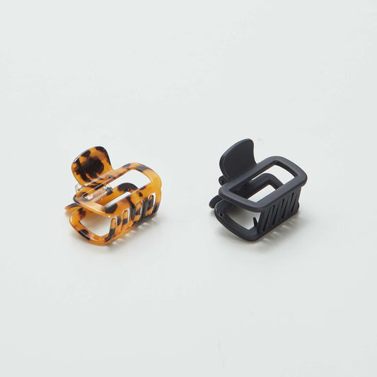 Pack of 2 claw clips BLACK