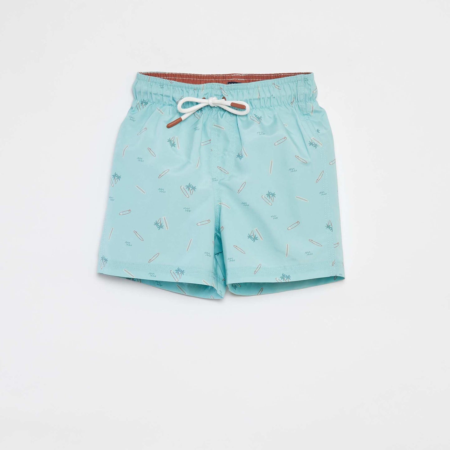 Printed swim shorts BLUE