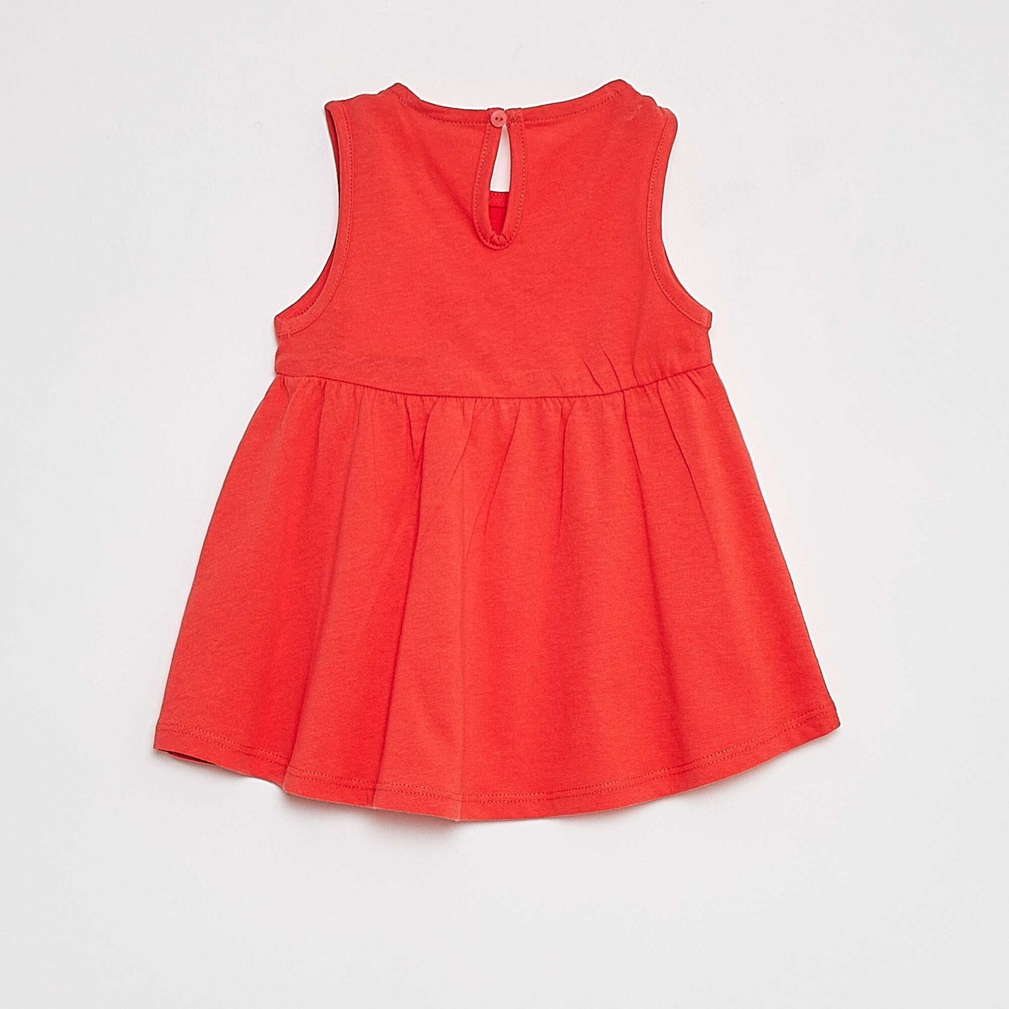 Printed strappy dress RED