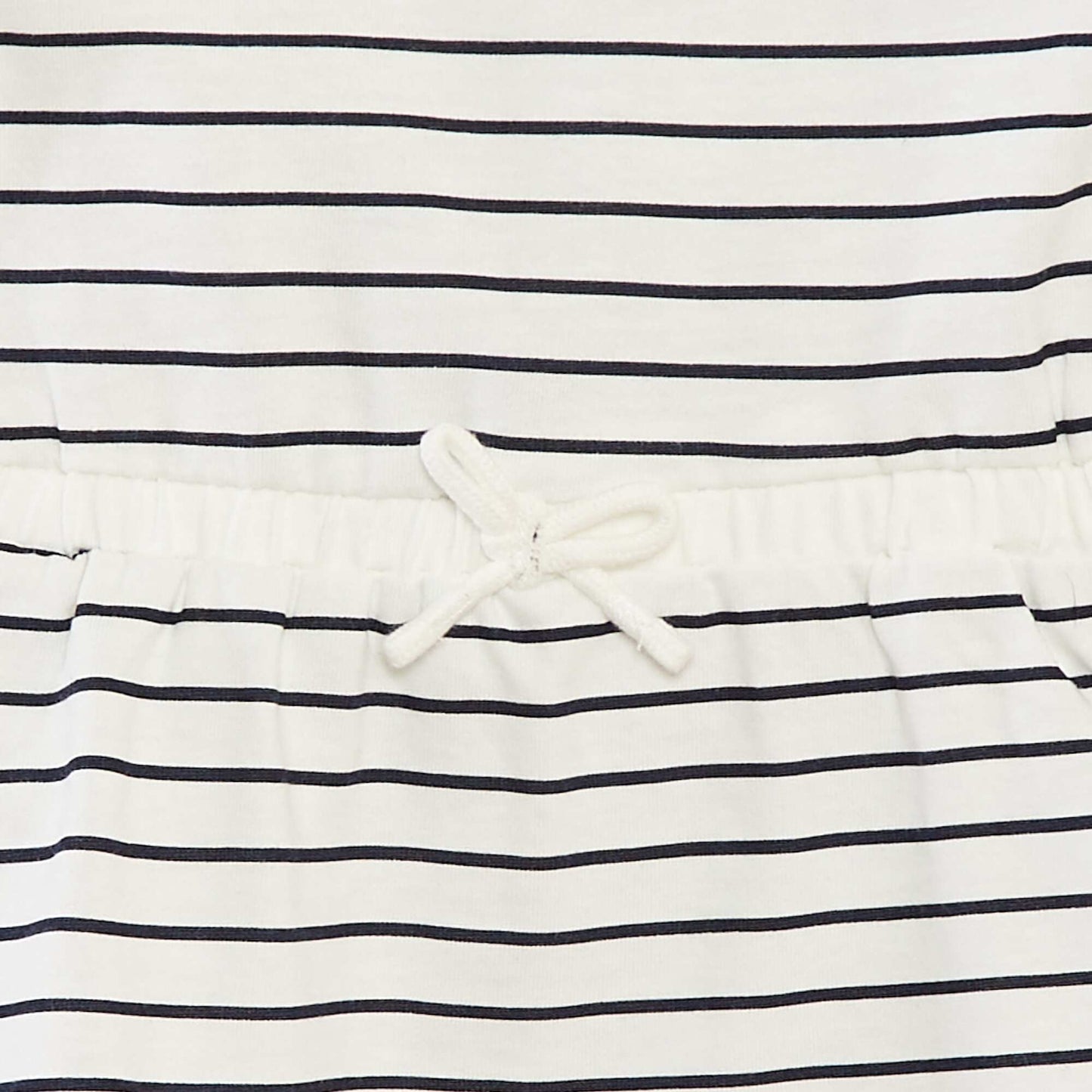 Patterned jersey dress WHITE