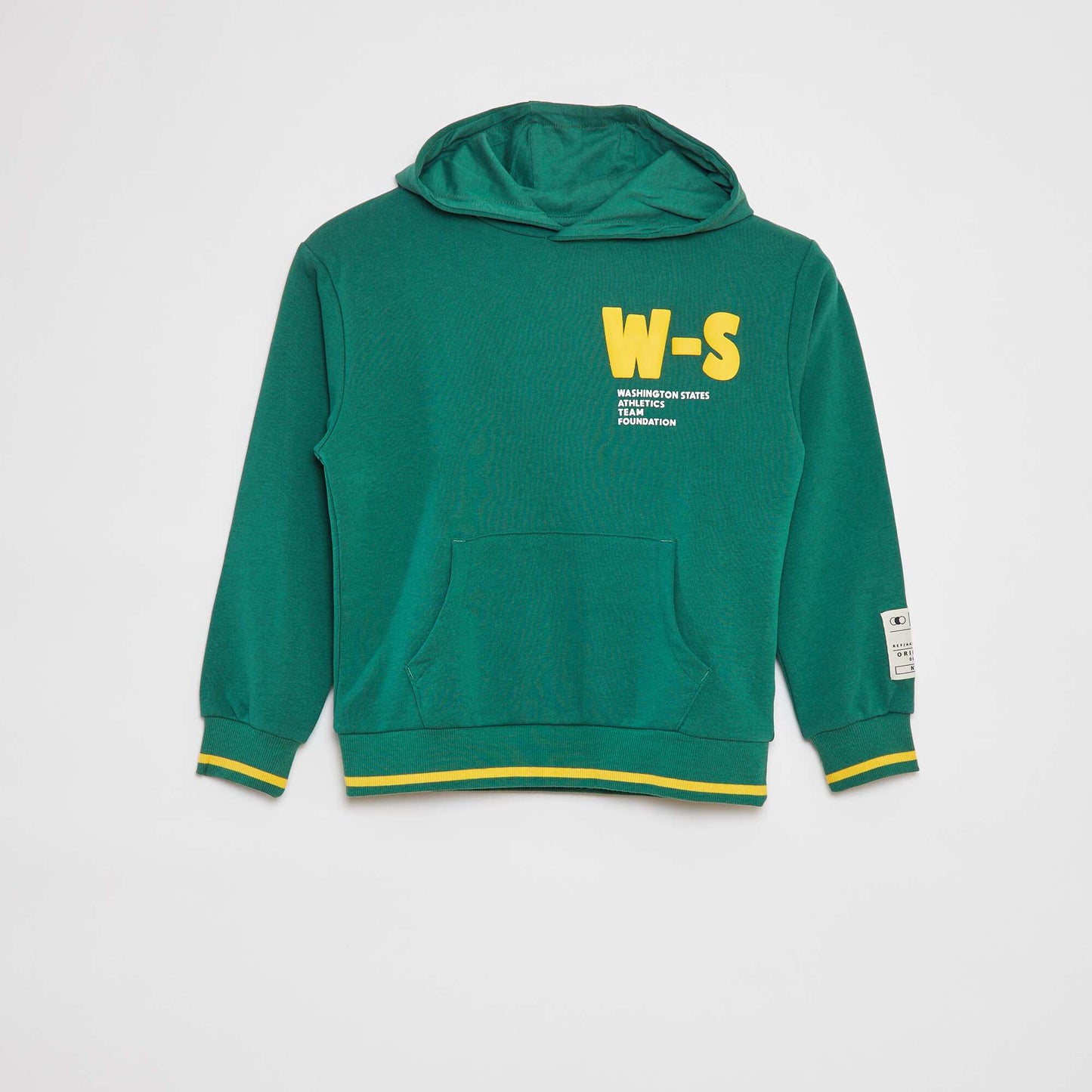 Patterned hoodie GREEN