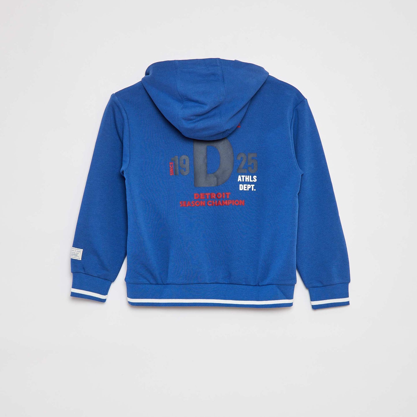 Patterned hoodie BLUE