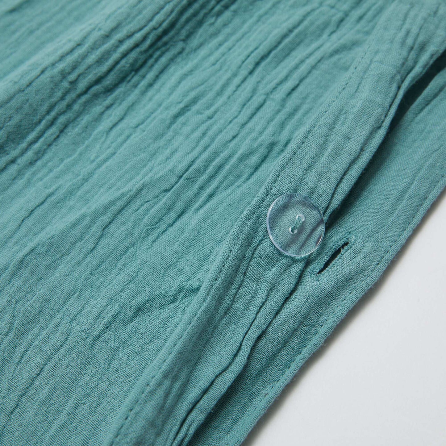 Double cotton gauze bedding set (200 x 200 cm) - Kiabi Home GREEN