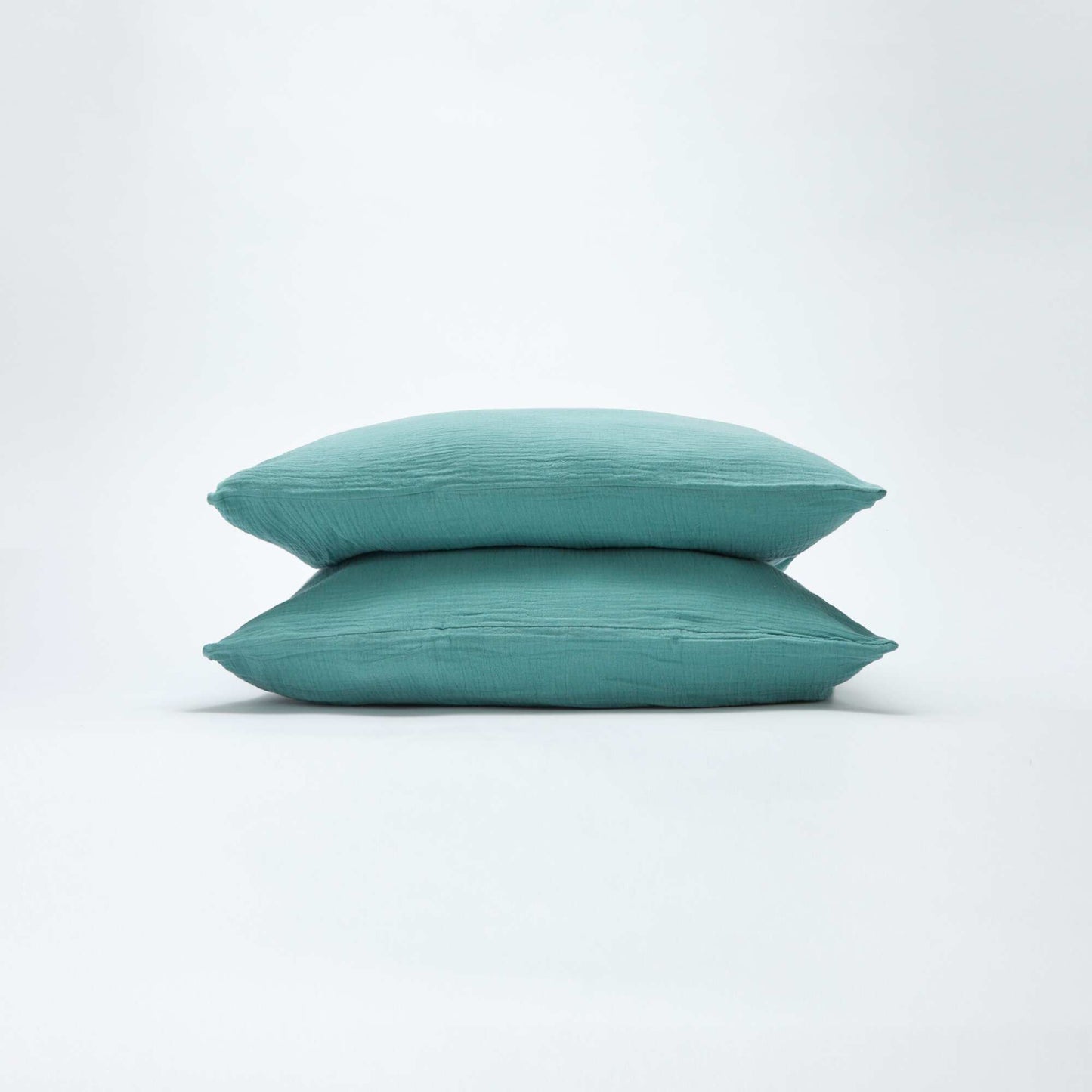 Double cotton gauze bedding set (200 x 200 cm) - Kiabi Home GREEN