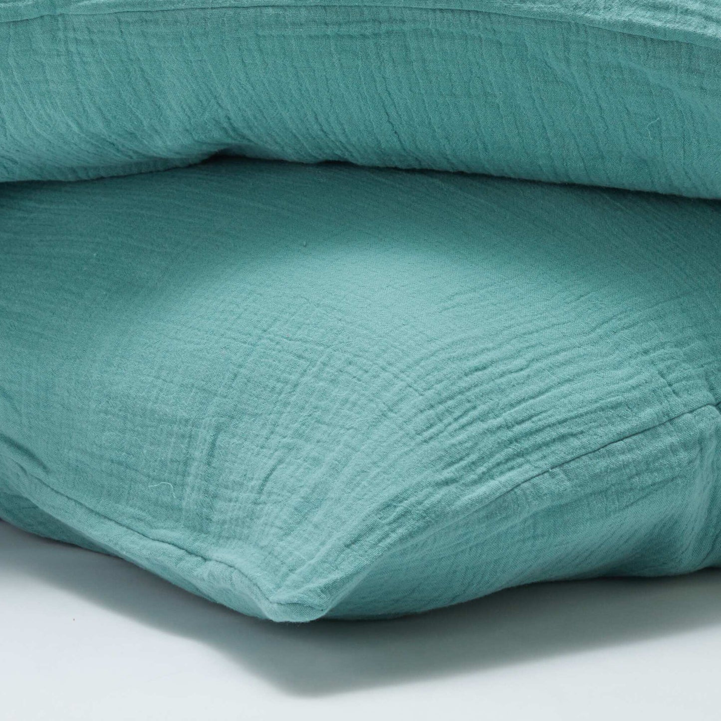 Double cotton gauze bedding set (200 x 200 cm) - Kiabi Home GREEN