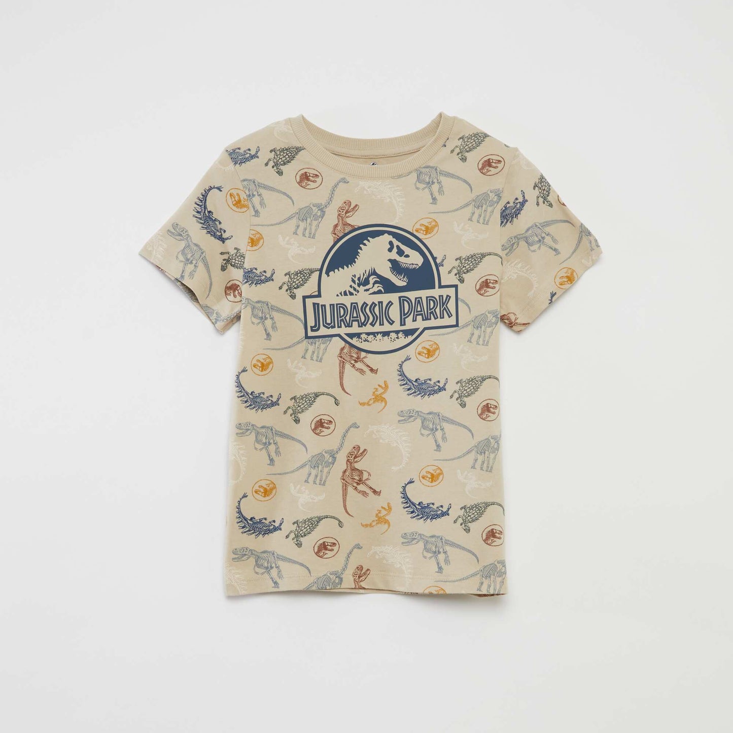 Short printed pyjamas - 2-piece set BEIGE